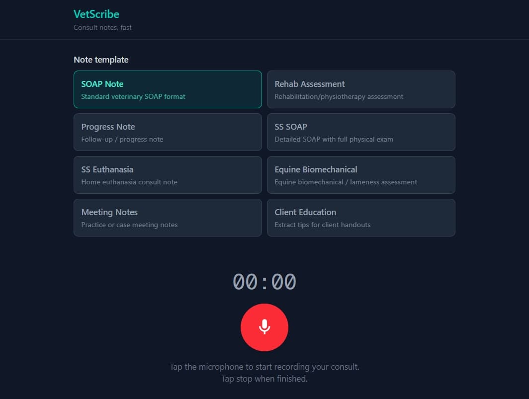Vet Scribe